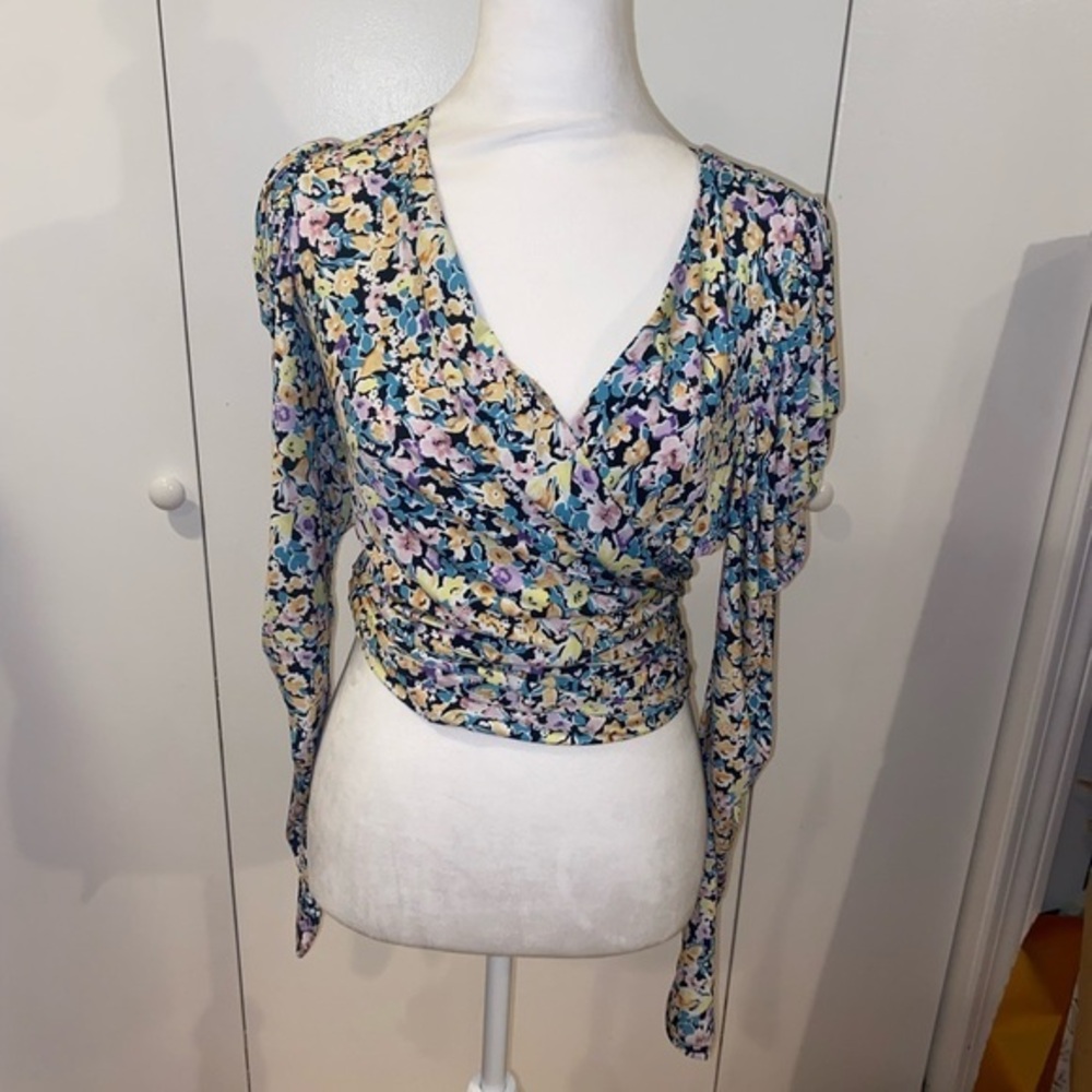 AFRM Wrap Crop Top